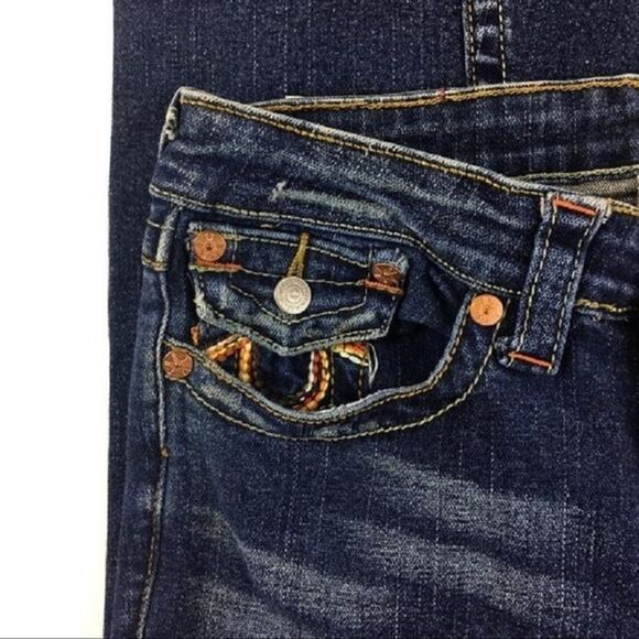 True Religion Medium Wash Julie Trouser/Wide Leg - Picture 5 of 13